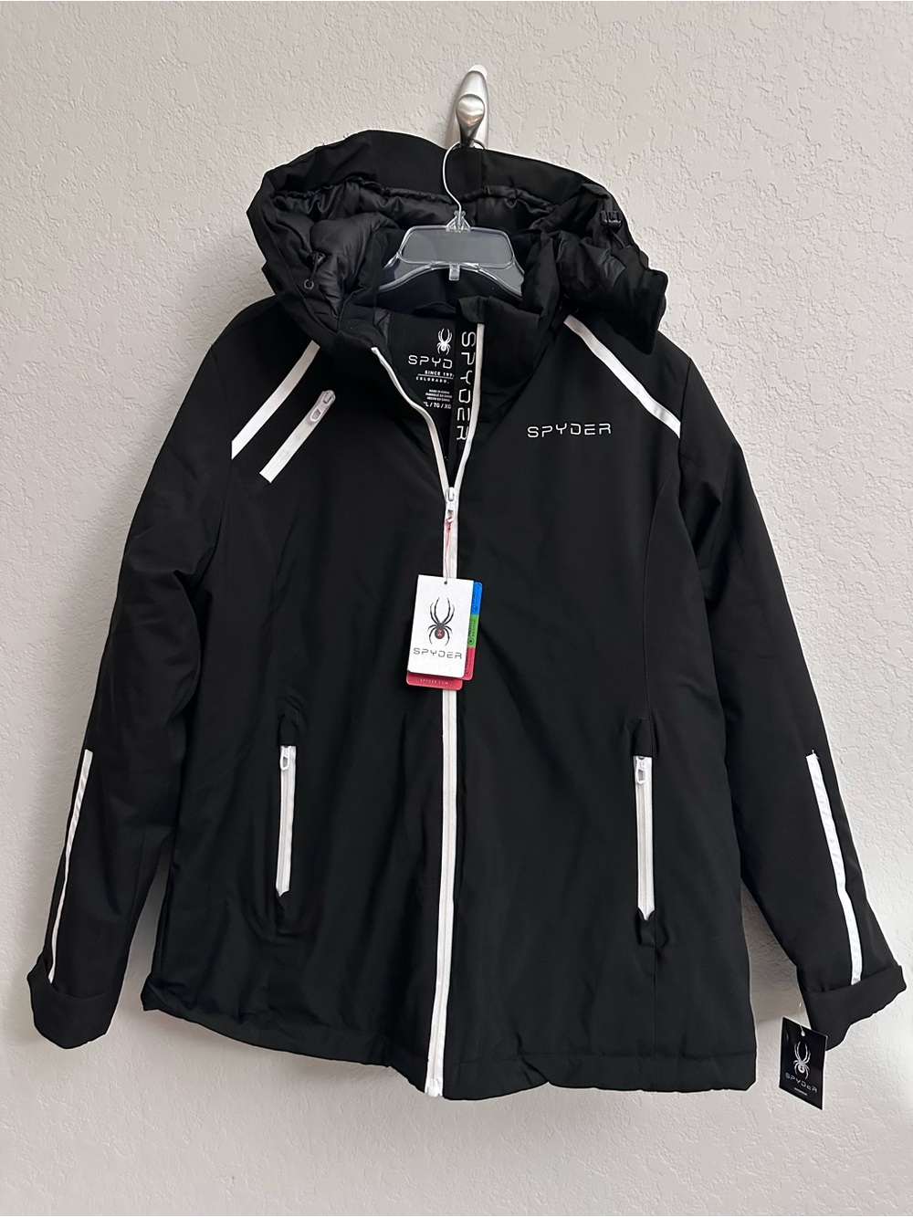Spyder Womens Quilted Ski Jacket Water Resistant Insulated Size XL